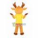 Playful Fawn In The Shirt Mascot Costume Playful Fawn In The Shirt Mascot Costume