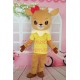 Female Fawn With Lacy Shirt Mascot Costume