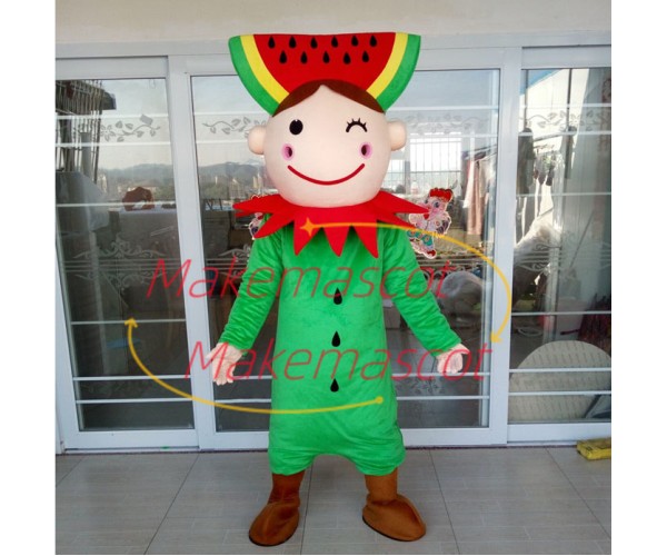Interesting Adult Cartoon Watermelon Doll Mascot Costume Interesting Adult Cartoon Watermelon Doll Mascot Costume