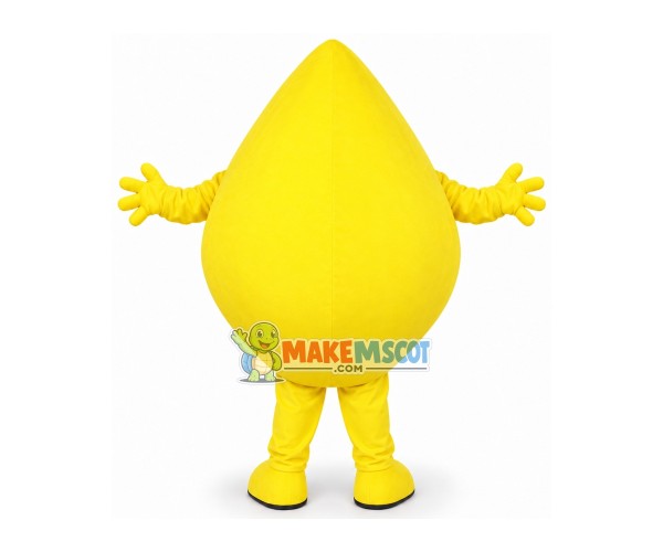 Cartoon Lemon With Asymmetric Eyebrows Mascot Costume Cartoon Lemon With Asymmetric Eyebrows Mascot Costume
