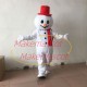 Vivid Winter Snowman Cartoon Mascot Costume Vivid Winter Snowman Cartoon Mascot Costume