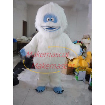 Long Wool Snowman Monster Mascot Costume Long Wool Snowman Monster Mascot Costume