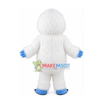 Long Wool Snowman Monster Mascot Costume Long Wool Snowman Monster Mascot Costume