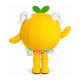Special Look Orange With Horns Mascot Costume Special Look Orange With Horns Mascot Costume