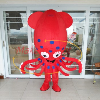 Deep-sea Octopus With Sucker Mascot Costume