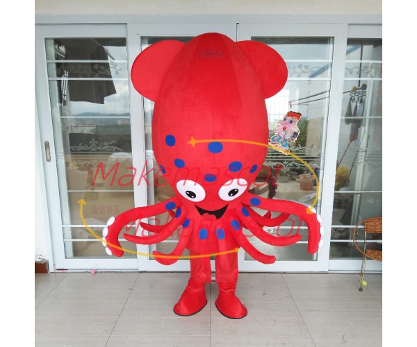 Deep-sea Octopus With Sucker Mascot Costume Deep-sea Octopus With Sucker Mascot Costume