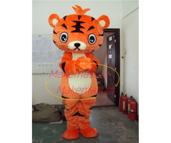 Adorable Baby Tiger With Simple Idea Mascot Costume Adorable Baby Tiger With Simple Idea Mascot Costume