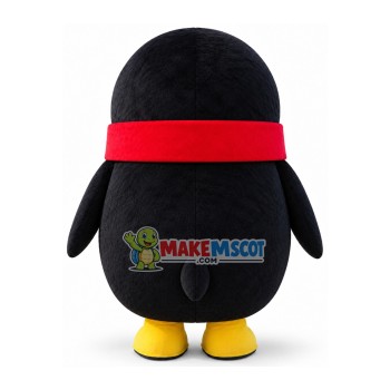 Cartoon Penguin of Software Logo Mascot Costume Cartoon Penguin of Software Logo Mascot Costume