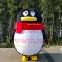 Cartoon Penguin of Software Logo Mascot Costume