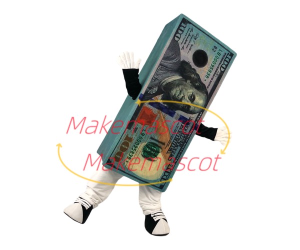 Stack of Hundred Paper Money Mascot Costume Stack of Hundred Paper Money Mascot Costume