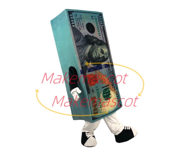 Stack of Hundred Paper Money Mascot Costume Stack of Hundred Paper Money Mascot Costume