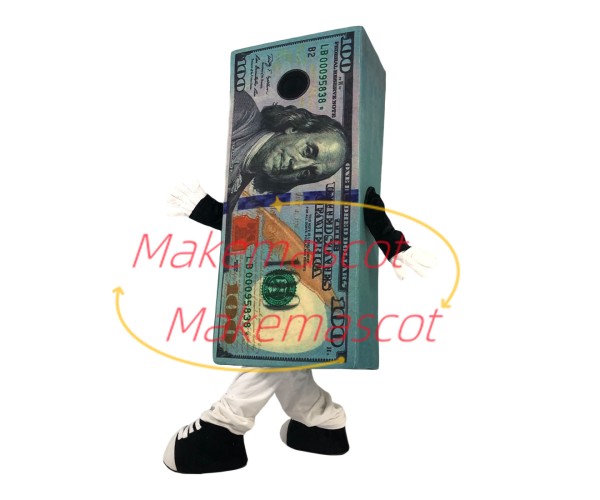 Stack of Hundred Paper Money Mascot Costume Stack of Hundred Paper Money Mascot Costume