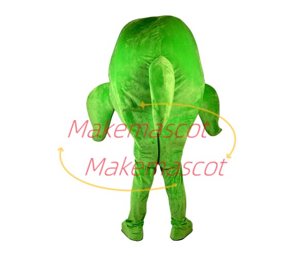 Agreeable Little Green Dolphin Mascot Costume