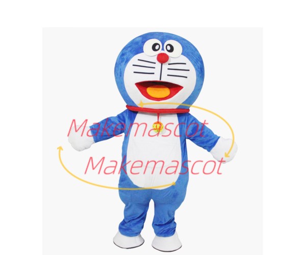 Merry Doraemon With Golden Bell Mascot Costume Merry Doraemon With Golden Bell Mascot Costume