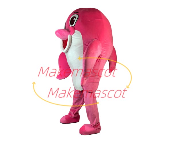 Soft Lightweight Pink Dolphin Mascot Costume