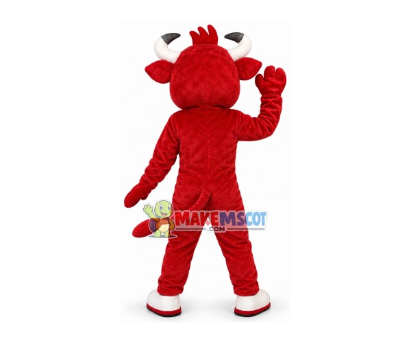 Adult Style Active Red Bull Mascot Costume Adult Style Active Red Bull Mascot Costume