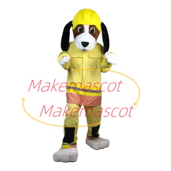 Sincere Fire Dog Mascot Costume For Adult