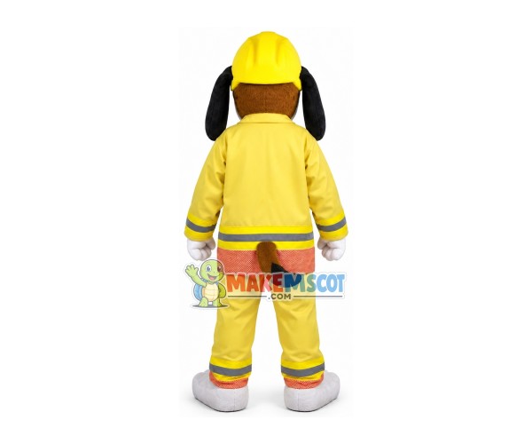 Sincere Fire Dog Mascot Costume For Adult