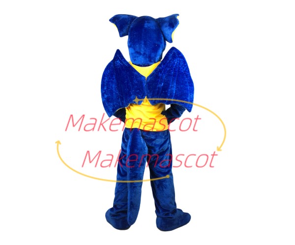 Customized Blue Dragon With Fierce Look Mascot Costume