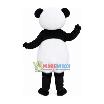 Lifesome Panda With Furry Body Mascot Costume Lifesome Panda With Furry Body Mascot Costume