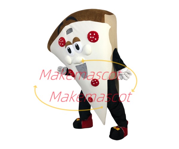 Piece of Fruit Pizza Mascot Costume For Western Restaurant
