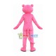 The Cozy Pink Panther Cartoon Mascot Costume The Cozy Pink Panther Cartoon Mascot Costume