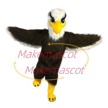 Soaring Long Fur Eagle Mascot Adult Costume