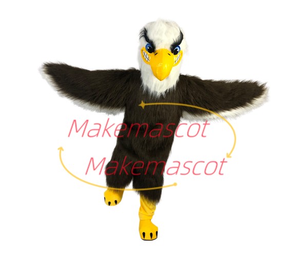 Soaring Long Fur Eagle Mascot Adult Costume Soaring Long Fur Eagle Mascot Adult Costume