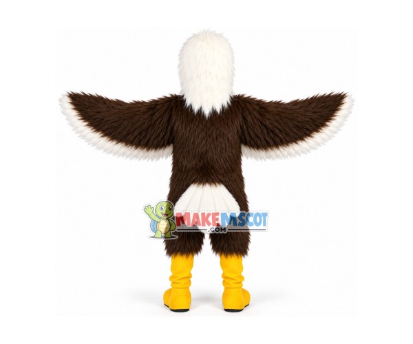 Soaring Long Fur Eagle Mascot Adult Costume Soaring Long Fur Eagle Mascot Adult Costume