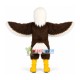 Soaring Long Fur Eagle Mascot Adult Costume Soaring Long Fur Eagle Mascot Adult Costume