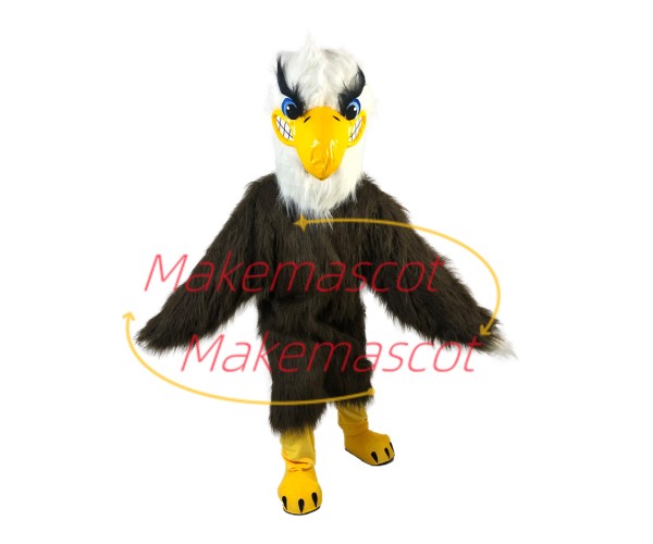 Soaring Long Fur Eagle Mascot Adult Costume Soaring Long Fur Eagle Mascot Adult Costume