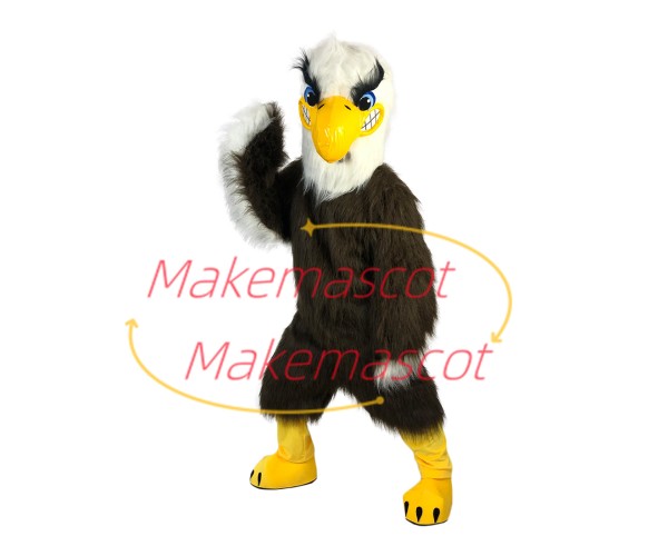Soaring Long Fur Eagle Mascot Adult Costume Soaring Long Fur Eagle Mascot Adult Costume