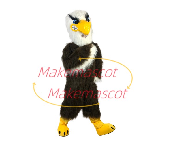 Soaring Long Fur Eagle Mascot Adult Costume Soaring Long Fur Eagle Mascot Adult Costume