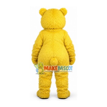 Soft Furry Yellow Bear Mascot Costume Soft Furry Yellow Bear Mascot Costume