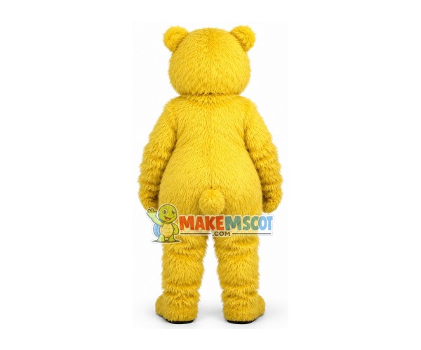 Soft Furry Yellow Bear Mascot Costume Soft Furry Yellow Bear Mascot Costume