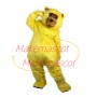Soft Furry Yellow Bear Mascot Costume