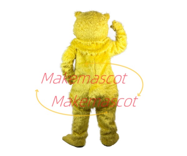Soft Furry Yellow Bear Mascot Costume Soft Furry Yellow Bear Mascot Costume