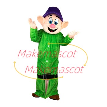 Fashion Cartoon Dwarf With Long Body Mascot Costume