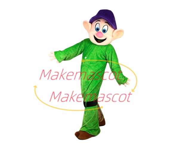 Fashion Cartoon Dwarf With Long Body Mascot Costume