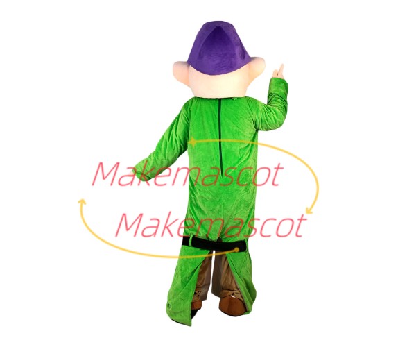 Fashion Cartoon Dwarf With Long Body Mascot Costume