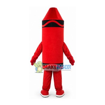 Breathable Cartoon Red Crayon Mascot Costume Breathable Cartoon Red Crayon Mascot Costume