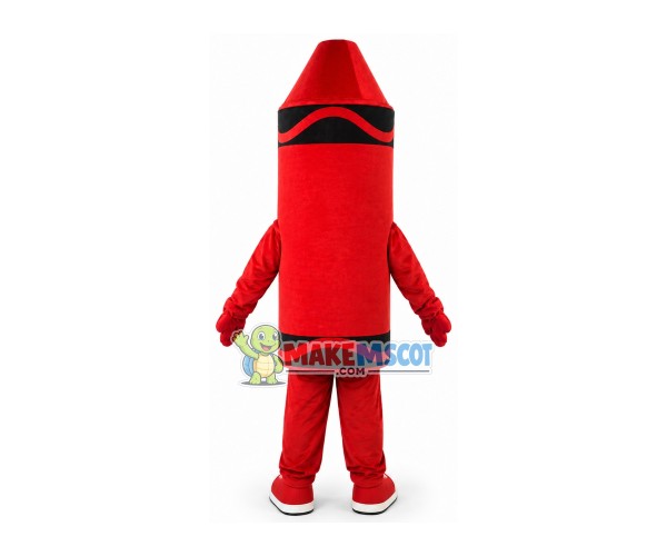 Breathable Cartoon Red Crayon Mascot Costume