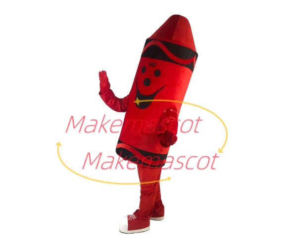 Breathable Cartoon Red Crayon Mascot Costume Breathable Cartoon Red Crayon Mascot Costume