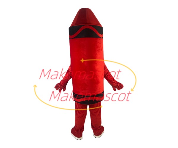 Breathable Cartoon Red Crayon Mascot Costume Breathable Cartoon Red Crayon Mascot Costume