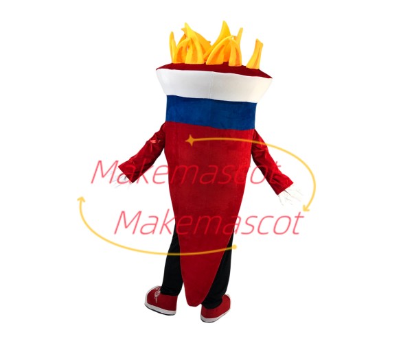 Lit Torch of The University Mascot Costume Lit Torch of The University Mascot Costume