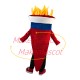Lit Torch of The University Mascot Costume Lit Torch of The University Mascot Costume