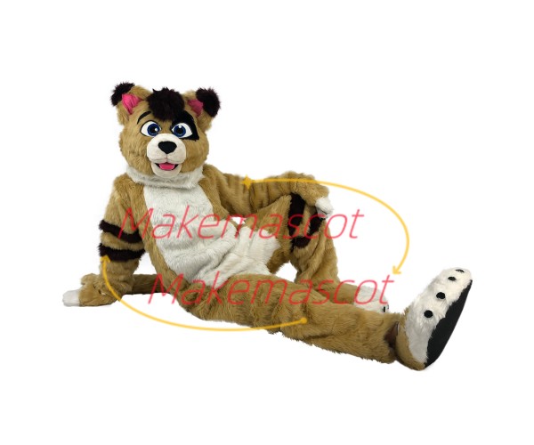 Professional Adult Fancy Tiger Sister Mascot Costume