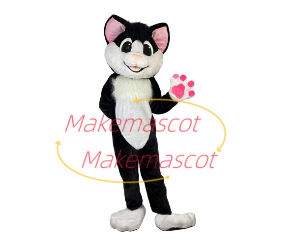 Well-behaved Pet Dog With Pink Paws Mascot Costume