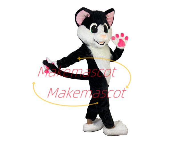 Well-behaved Pet Dog With Pink Paws Mascot Costume