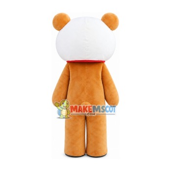Drowsy Rilakkuma With White Kerchief Mascot Costume